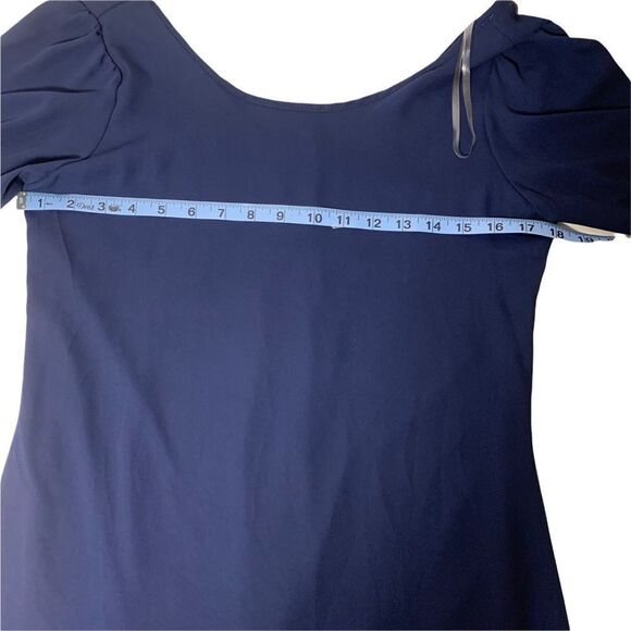 Peach Love California Women’s Dress Size Small Navy Chiffon - Picture 9 of 10